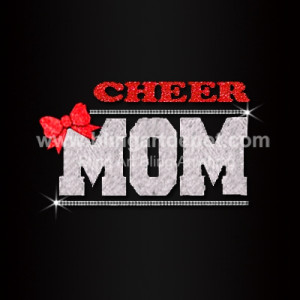 Cheer Mom Rhinestone Hotfix Transfer Cheer Mom Rhinestone Hotfix Transfer